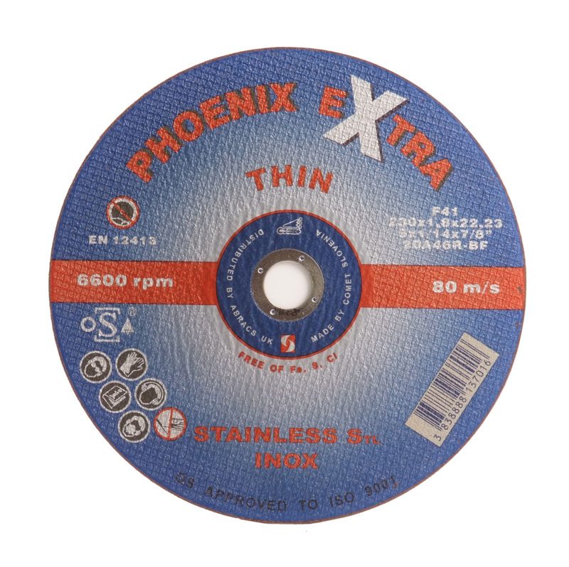 Extrathin 230mm metal cutting disc