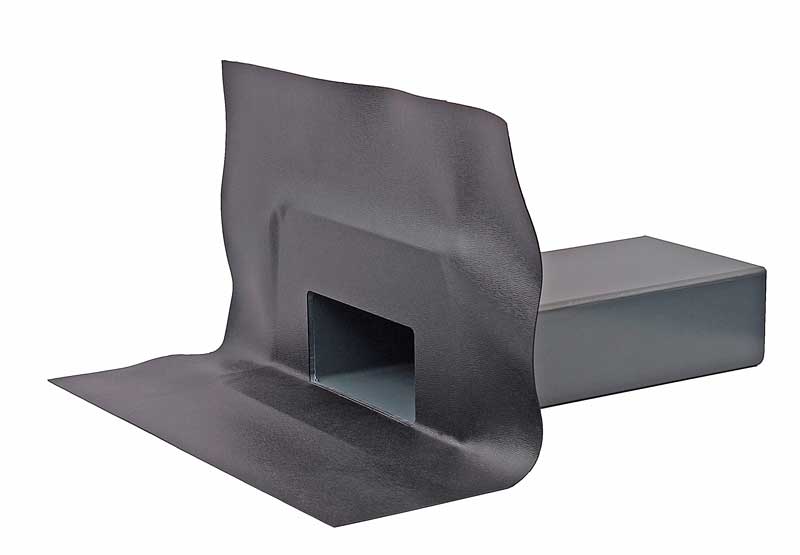 FarBo® extra wide parapet outlet - PVC dark grey flange