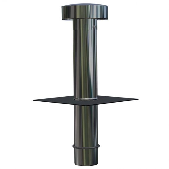 110mm RyMar® insertion vent with dark grey PVC flange