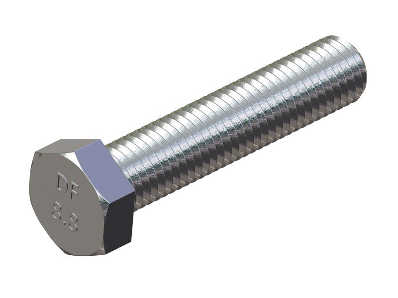 M12 x 25mm stainless steel set bolt