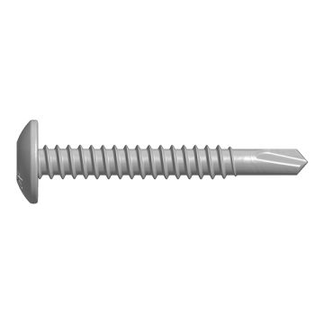 DrillFast® A4 stainless low profile mainfix fastener, no washer