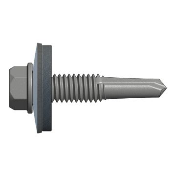 DrillFast® 28mm carbon steel mainfix fastener, 19mm washer