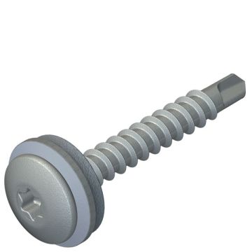 DrillFast® 35mm A4 stainless low profile timber fastener, 15mm washer