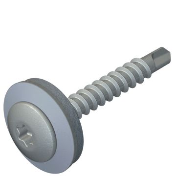 DrillFast® 35mm A4 stainless low profile timber fastener, 19mm washer