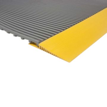 Yellow edgestrip for DukMat® PVC rooftop walkway 100mm wide