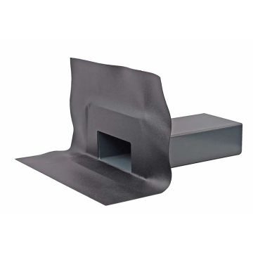 FarBo® extra wide parapet outlet - PVC dark grey flange