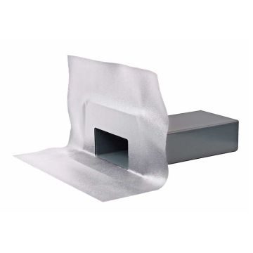 FarBo® extra wide parapet outlet - PVC light grey flange