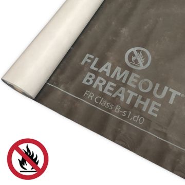 Flame retardant breathable membrane