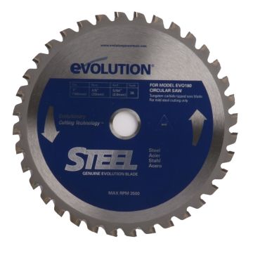 180mm Evolution circular saw blade for steel