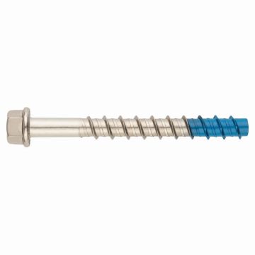 Direct fixing A4 stainless concrete screw, for use in cracked and non-cracked concrete